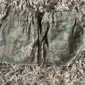 CAMO PACSUN JEAN SKIRT